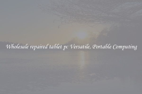 Wholesale repaired tablet pc Versatile, Portable Computing