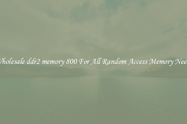 Wholesale ddr2 memory 800 For All Random Access Memory Needs