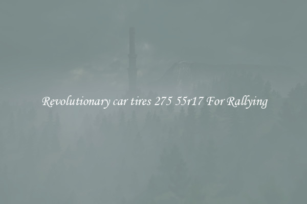 Revolutionary car tires 275 55r17 For Rallying