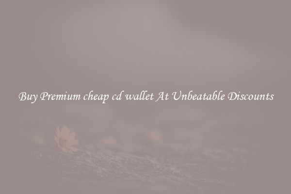 Buy Premium cheap cd wallet At Unbeatable Discounts