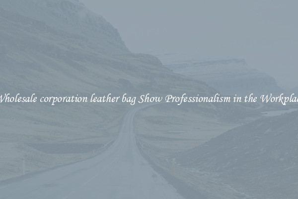 Wholesale corporation leather bag Show Professionalism in the Workplace