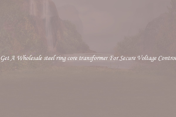 Get A Wholesale steel ring core transformer For Secure Voltage Control