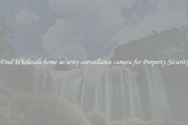Find Wholesale home security surveillance camera for Property Security