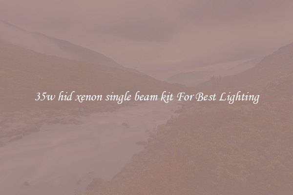 35w hid xenon single beam kit For Best Lighting