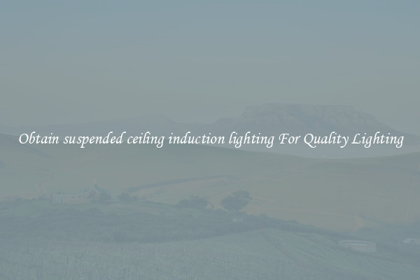 Obtain suspended ceiling induction lighting For Quality Lighting
